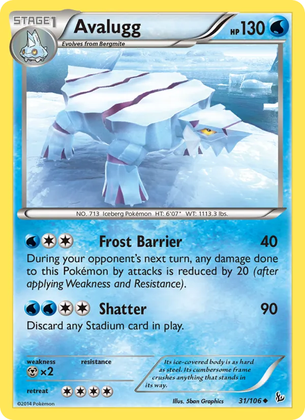 Avalugg (Flashfire #31/106)