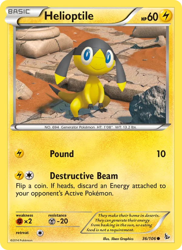 Helioptile (Flashfire #36/106)