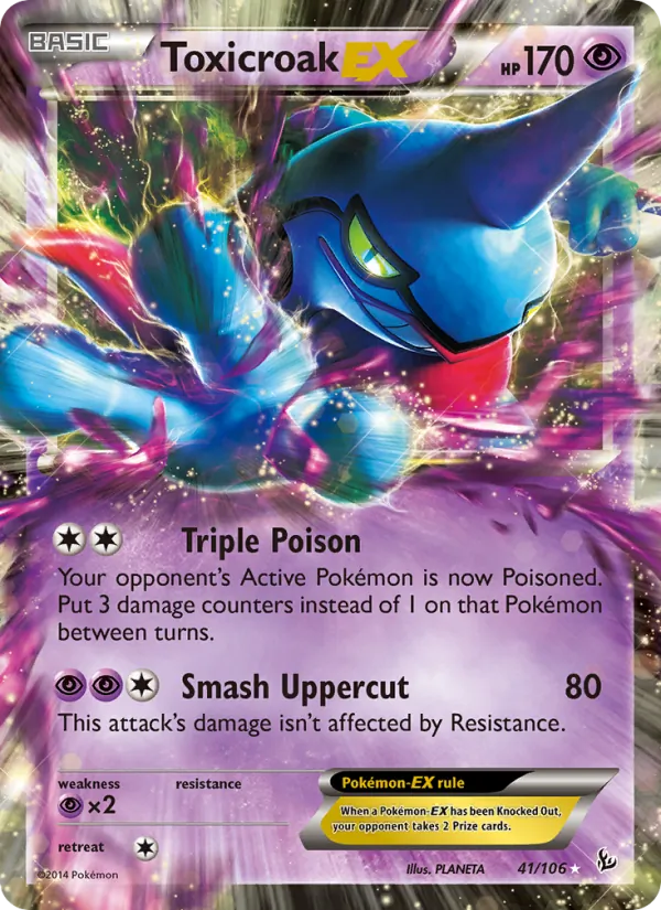 Toxicroak EX (Flashfire #41/106)
