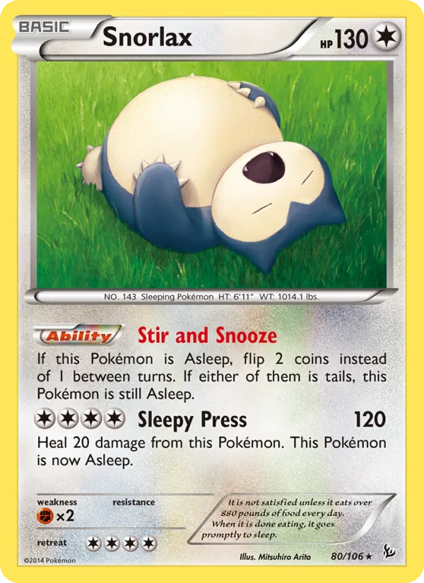 Snorlax (Flashfire #80/106)
