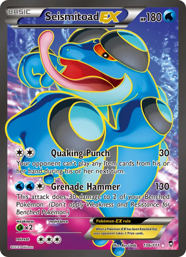 Seismitoad EX (Furious Fists #106/111)