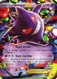Gengar EX (Phantom Forces #34/119)