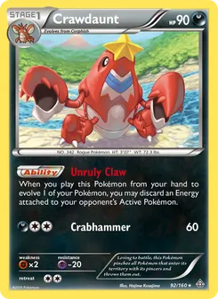Crawdaunt (Primal Clash #92/160)