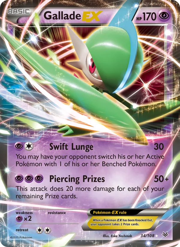 Gallade EX (Roaring Skies #34/108)