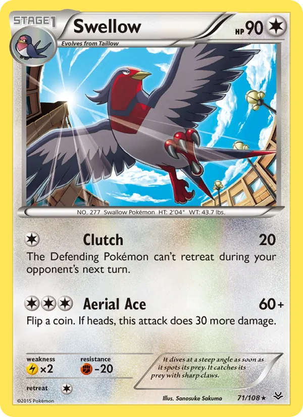 Swellow (Roaring Skies #71/108)