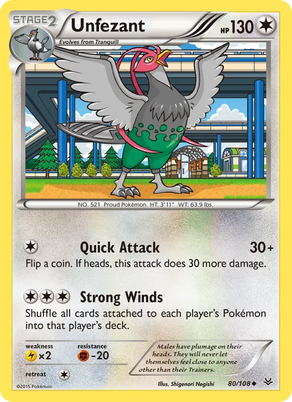 Unfezant (Roaring Skies #80/108)