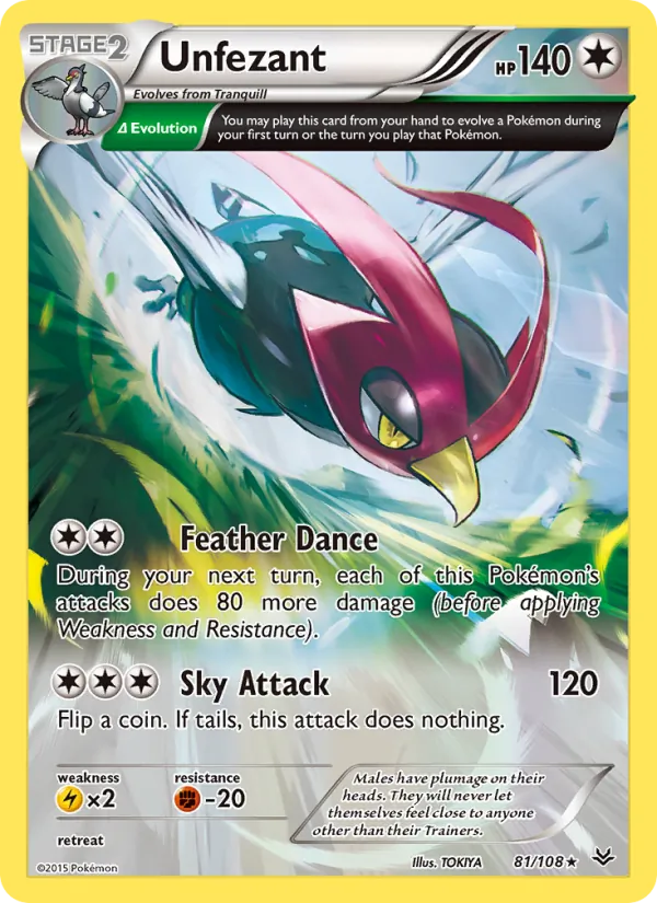 Unfezant (Roaring Skies #81/108)