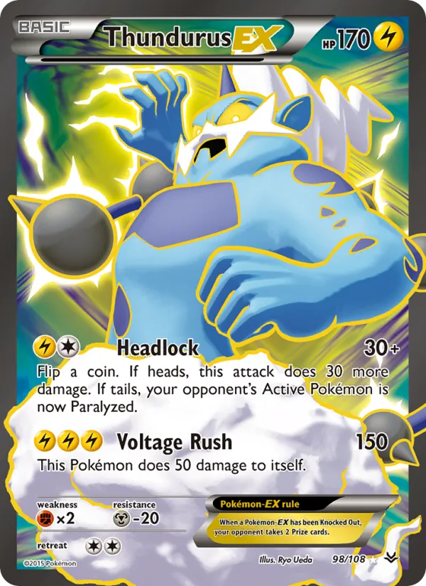 Thundurus EX (Roaring Skies #98/108)