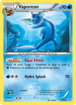 Vaporeon (Ancient Origins #22/98)