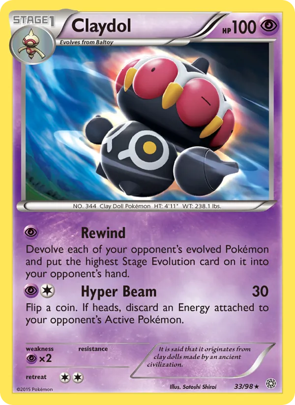 Claydol (Ancient Origins #33/98)