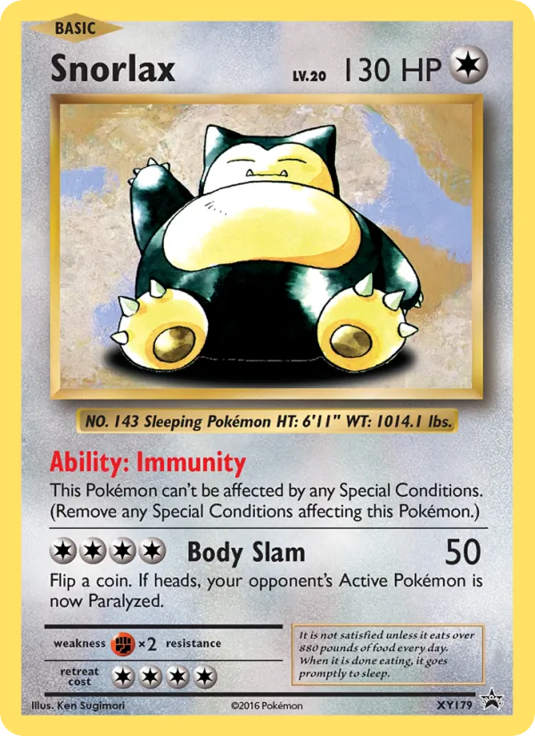 Snorlax (XY Black Star Promos #XY179/211)