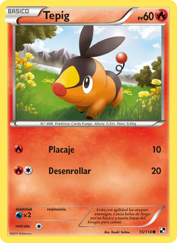 Tepig (Negro y Blanco #15/114)