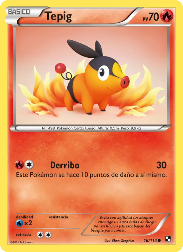 Tepig (Negro y Blanco #16/114)