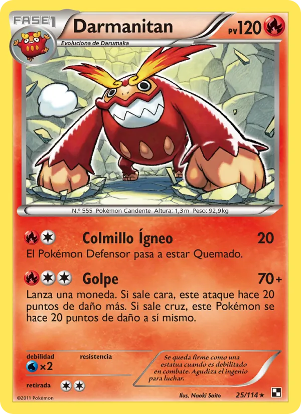 Darmanitan (Negro y Blanco #25/114)