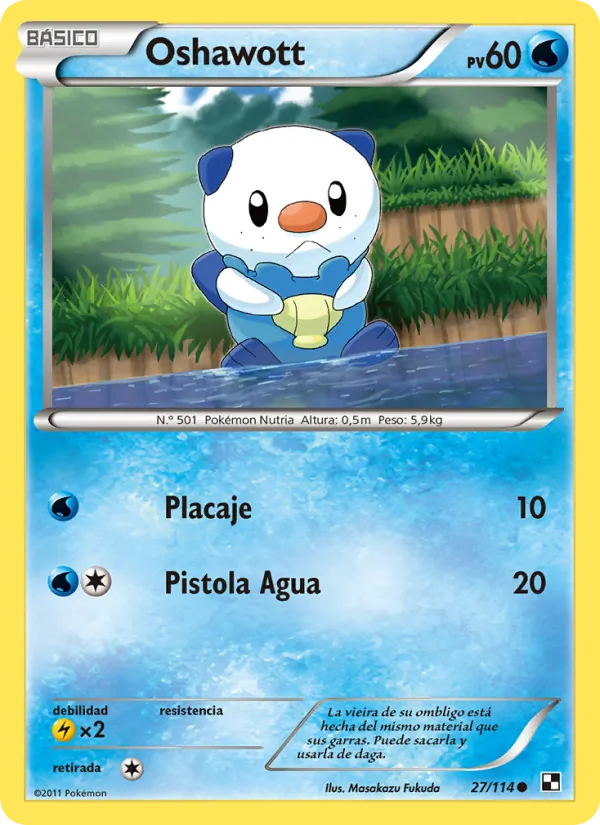 Oshawott (Negro y Blanco #27/114)