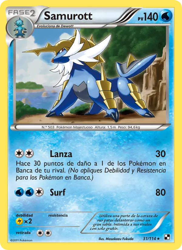 Samurott (Negro y Blanco #31/114)