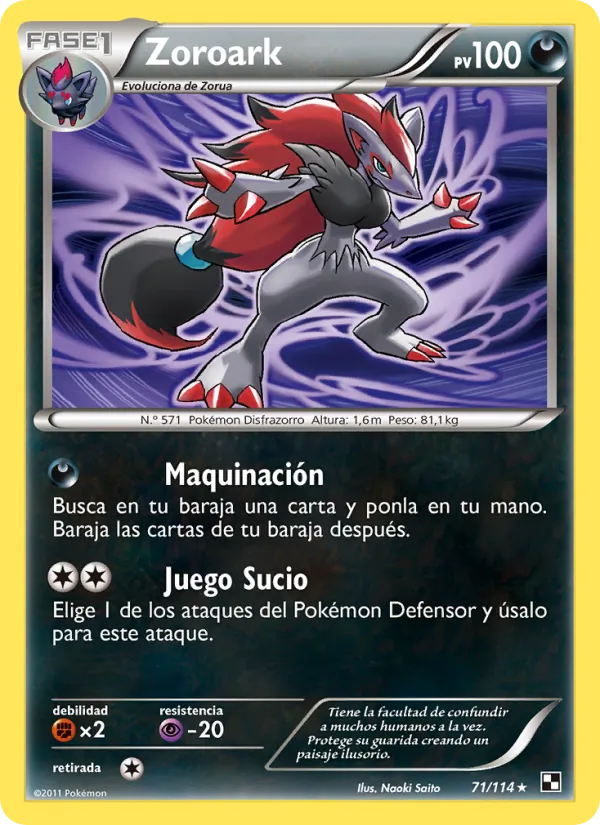 Zoroark (Negro y Blanco #71/114)