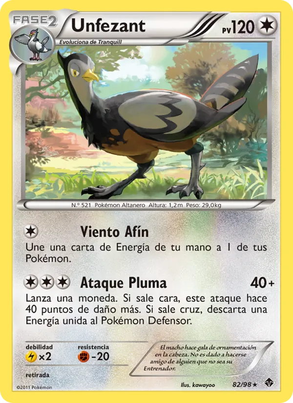 Unfezant (Emerging Powers #82/98)