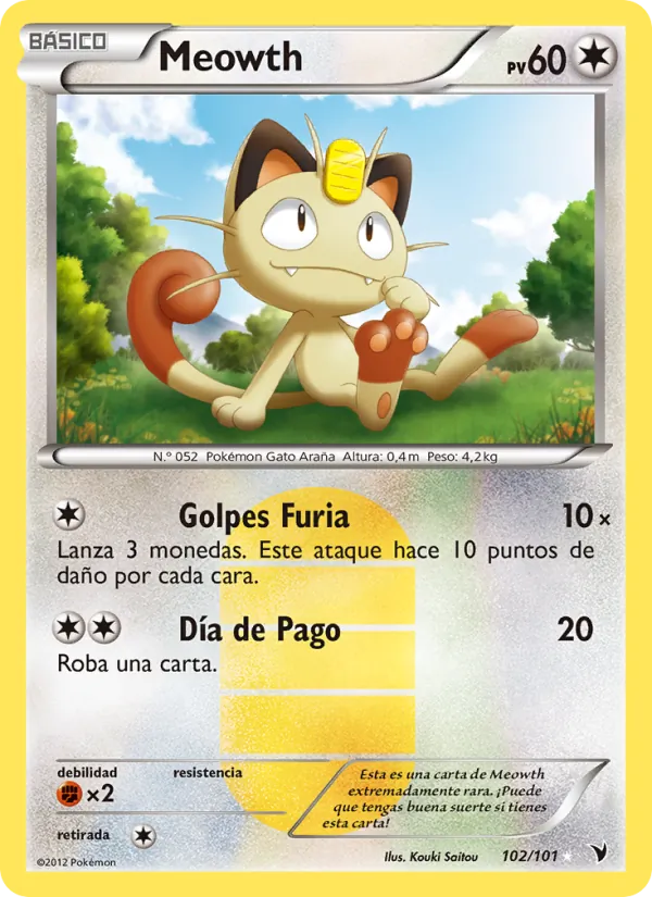 Meowth (Nobles Victorias #102/101)
