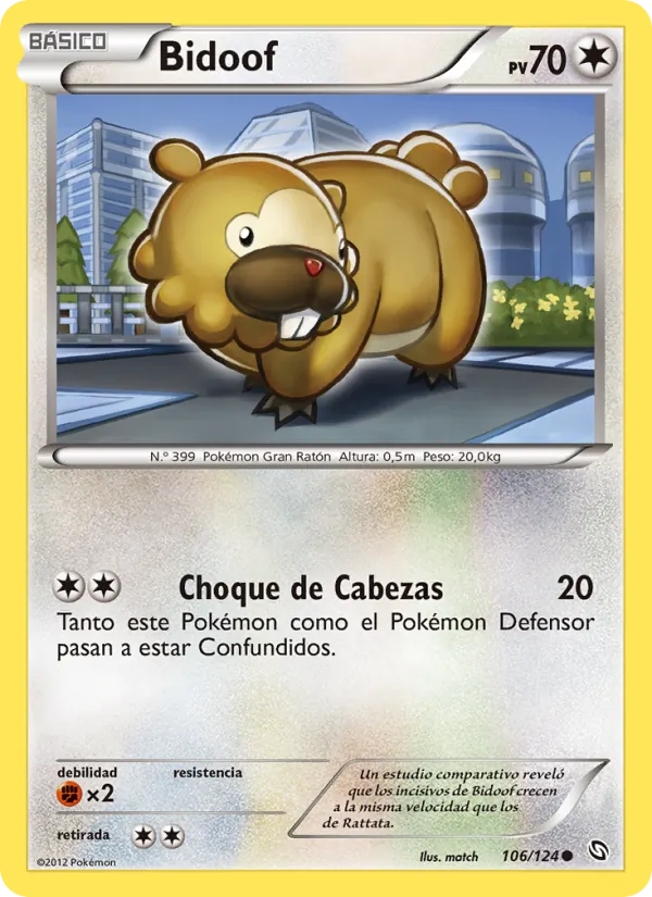 Bidoof (Dragons Exalted #106/124)