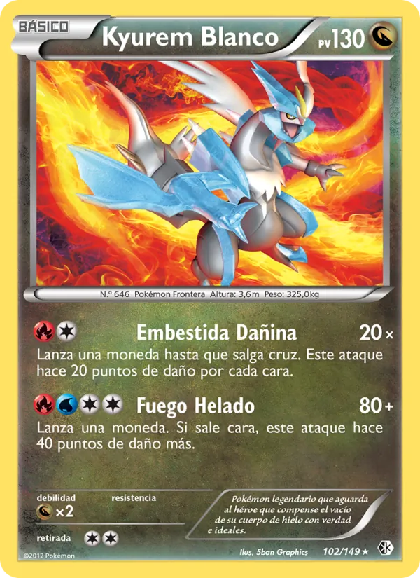 Kyurem Blanco (Boundaries Crossed #102/149)