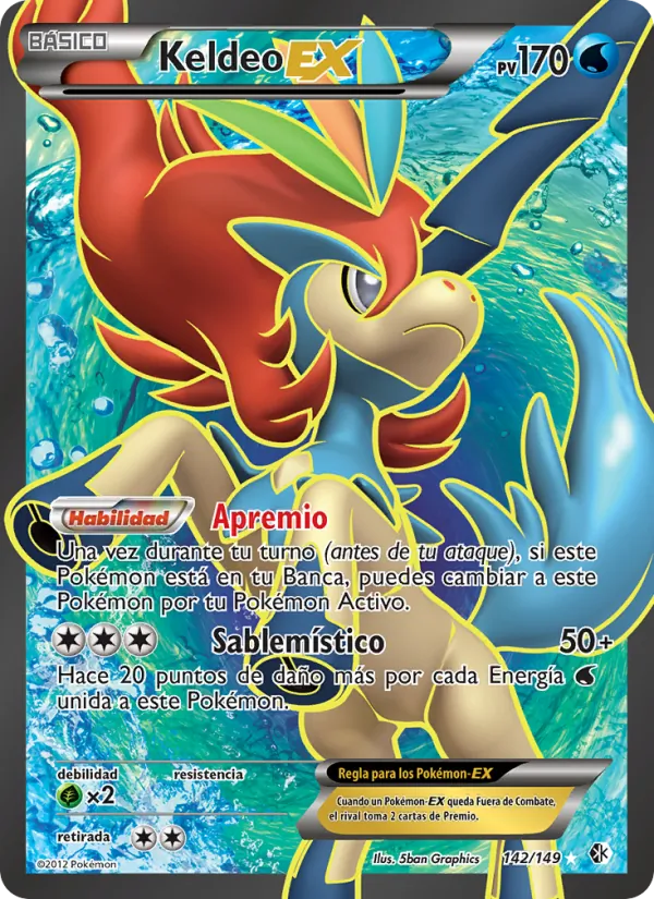 Keldeo-EX (Fronteras Cruzadas #142/149)