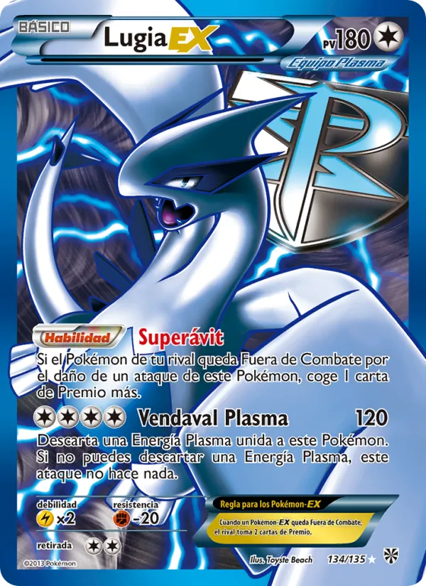 Lugia-EX (Tormenta Plasma #134/135)
