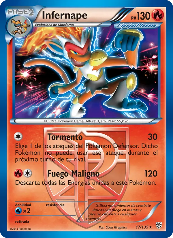 Infernape (Plasma Storm #17/135)