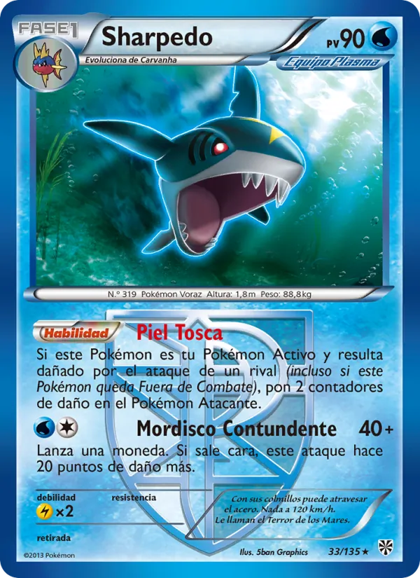 Sharpedo (Plasma Storm #33/135)