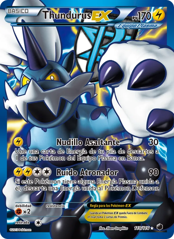 Thundurus-EX (Glaciación Plasma #110/116)