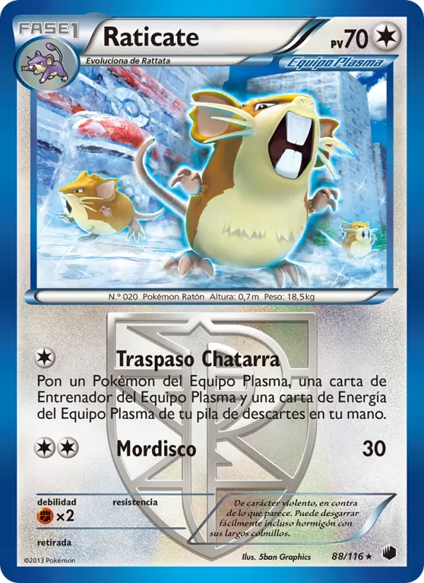 Raticate (Plasma Freeze #88/116)