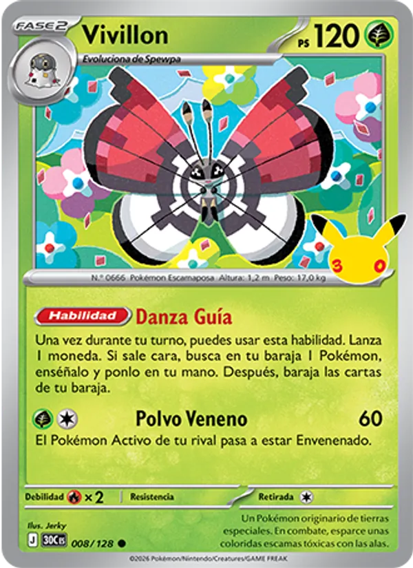 Vivillon (Celebración 30.º Aniversario #008/128)