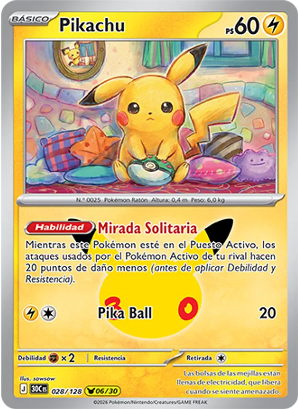 Pikachu (30th Celebration #028/128)