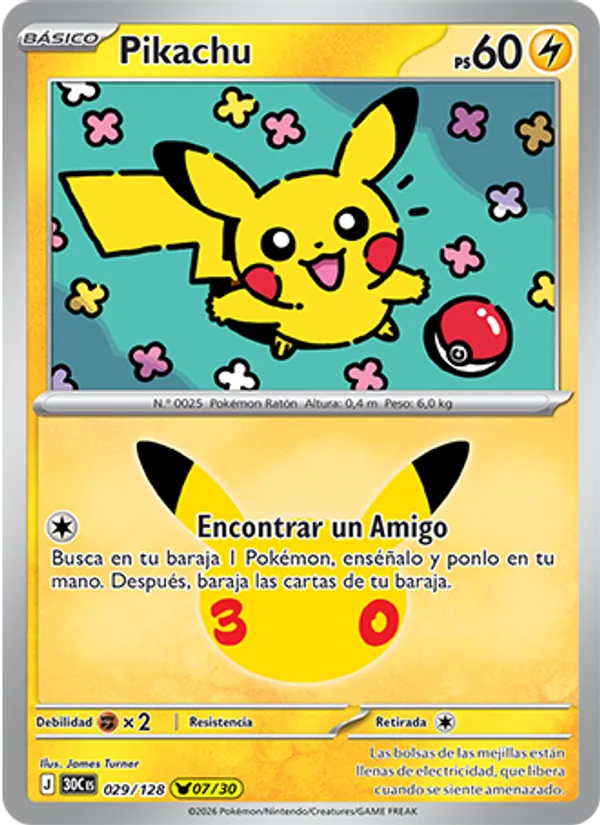Pikachu (30th Celebration #029/128)