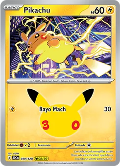 Pikachu (Celebración 30.º Aniversario #030/128)