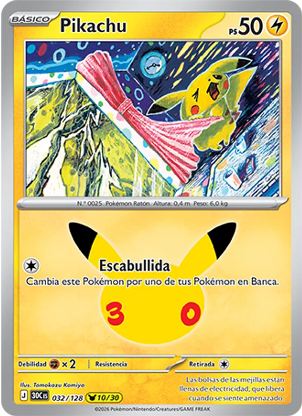 Pikachu (30th Celebration #032/128)