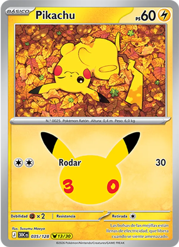 Pikachu (30th Celebration #035/128)