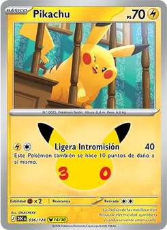 Pikachu (Celebración 30.º Aniversario #036/128)