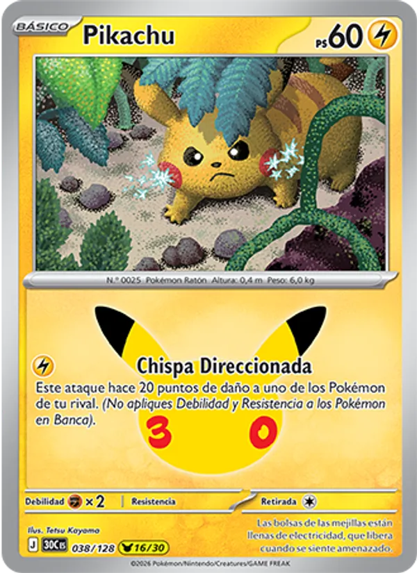 Pikachu (30th Celebration #038/128)