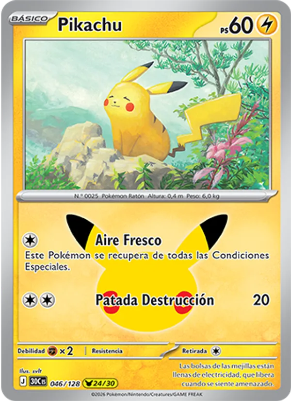 Pikachu (30th Celebration #046/128)