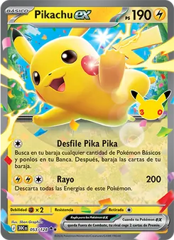 Pikachu ex (Celebración 30.º Aniversario #053/128)