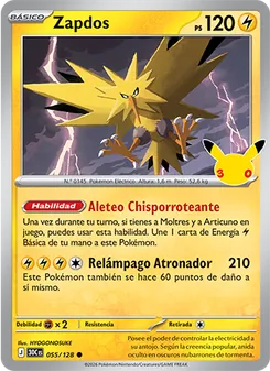 Zapdos (Celebración 30.º Aniversario #055/128)