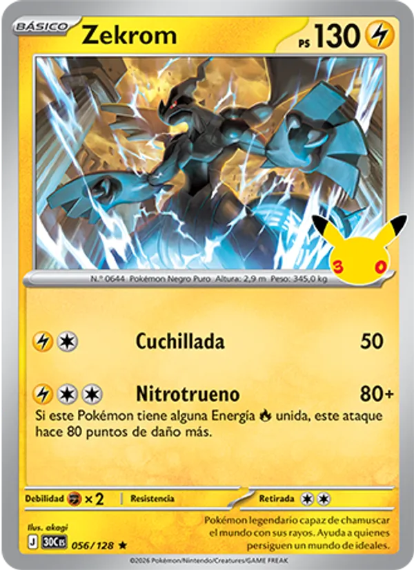 Zekrom (Celebración 30.º Aniversario #056/128)