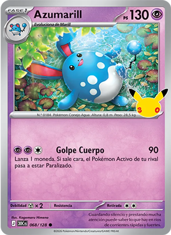 Azumarill (30th Celebration #068/128)