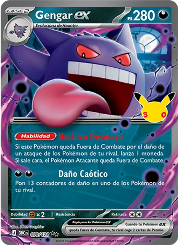 Gengar ex (30th Celebration #090/128)