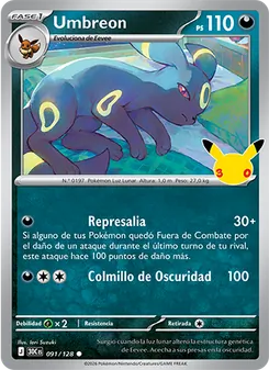 Umbreon (Celebración 30.º Aniversario #091/128)