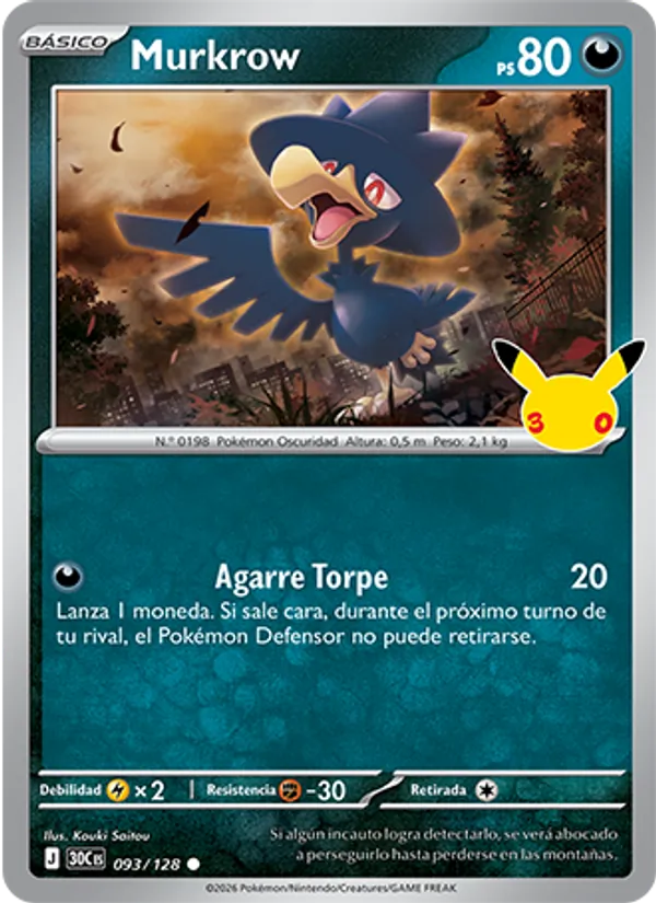 Murkrow (30th Celebration #093/128)