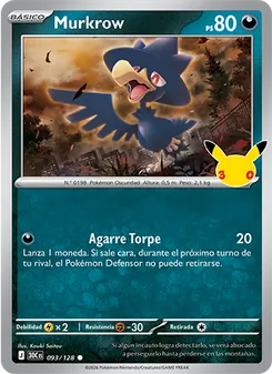 Murkrow (Celebración 30.º Aniversario #093/128)
