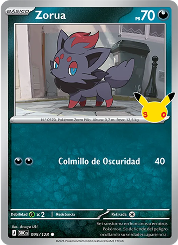 Zorua (Celebración 30.º Aniversario #095/128)