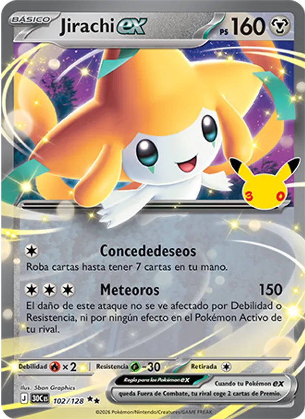 Jirachi ex (30th Celebration #102/128)